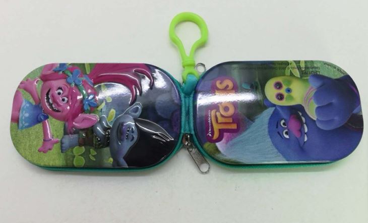 Small Rectangular Tin Case With Zipper